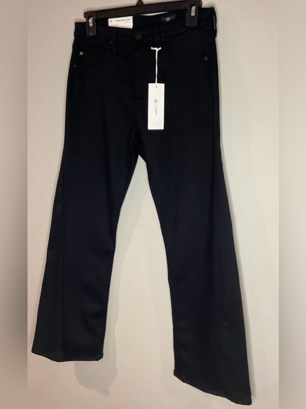 Adriano Goldschmied Women’s AG Farrah Boot Crop Mid Rise Jeans Black Sz 28 NWT - Picture 4 of 11